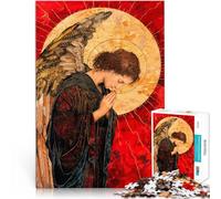 2000 Piece Jigsaw Puzzles for Adults Archangel in Prayer Made of cardboard,for age 14 years and over fun games for families Birthday present。size:70x100cm/27.5x39.3inch