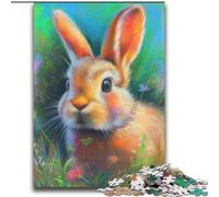 2000 Piece Jigsaw Puzzles for Adults Baby Bunny in The Flowers Learning Educational Toys Family Games Enhance Love between Couples 70x100cm