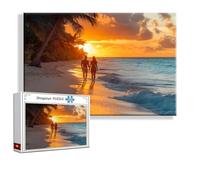 2000 Piece Jigsaw Puzzles for Adults Beach Sunset Jigsaw Puzzle Large 100 x 70 cm, Educational Mastermind Game for Adults Women Men, 2025 Family Difficult Challenge, Beautiful Gift Box Packaging Q-4
