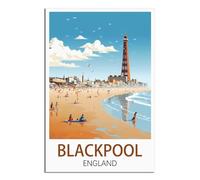 2000 Piece Jigsaw Puzzles for Adults，Blackpool England Of paper Puzzles Suitable For Adults Children Families Stress Relief Puzzle Games 70x100cm