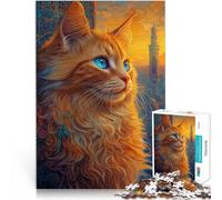 2000 Piece Jigsaw Puzzles for Adults blue eyed cat Fun Games 70x100cm for is ideal as a gift for the whole family for and Age 14 Years Up