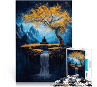 2000 Piece Jigsaw Puzzles for Adults Buddha Meditation Waterfall Difficult Hard 70x100cm wall decoration for Age 14 Years Up