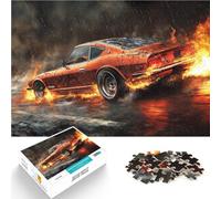 2000 Piece Jigsaw Puzzles for Adults Car on fire Made of cardboard for and from 14 years and over Relax Games Unique Birthday size：70x100cm/27.5x39.3inch