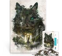 2000 Piece Jigsaw Puzzles for Adults Cat Dreams of Leaving Lustige Spiele mit vollständig ineinander greifenden, zufällig geformten Teilen70x100cm