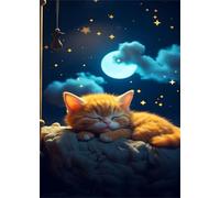 2000 Piece Jigsaw Puzzles for Adults, Challenging Puzzles, Puzzle Game, Animal Cat Starry Sky Puzzle 2000 Pieces