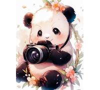 2000 Piece Jigsaw Puzzles for Adults, Challenging Puzzles, Puzzle Game, Animal Panda Flower Puzzle 2000 Pieces