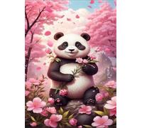 2000 Piece Jigsaw Puzzles for Adults, Challenging Puzzles, Puzzle Game, Animal Panda Flower Puzzle 2000 Pieces