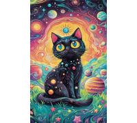 2000 Piece Jigsaw Puzzles for Adults, Challenging Puzzles, Puzzle Game, Dream Space Cat Puzzle 2000 Pieces