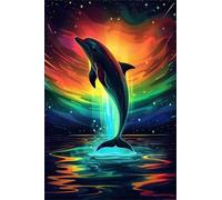 2000 Piece Jigsaw Puzzles for Adults, Challenging Puzzles, Puzzle Game, Starry Sky Dolphins Puzzle 2000 Pieces
