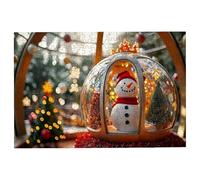 2000 Piece Jigsaw Puzzles for Adults, Christmas Jigsaw Puzzles for Adults 2000 Piece, Classic Puzzle Challenging Game for the Whole Families Suitable for Decompression Gifts Theme: (Snowman), -2051