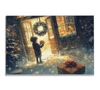 2000 Piece Jigsaw Puzzles for Adults, Christmas Jigsaw Puzzles for Adults, Wooden Puzzle with Gift Box, Landscape Jigsaws for Family Educational Games, Unique Gifts for Women/Men, Home Decor, -1741