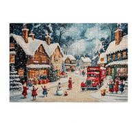 2000 Piece Jigsaw Puzzles for Adults, Christmas Puzzles for Adults, Gift for Women, Christmas, Family Wooden Puzzle Educational Games, Challenging Adult Jigsaws, Box Packaging, Landscape Pattern D-45