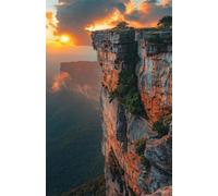 2000 Piece Jigsaw Puzzles for Adults, Cliff Sunset Classic Puzzle, 39.4x27.6 inch, Premium Interlocking No Dust, Family Indoor Activity