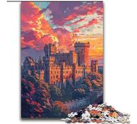 2000 Piece Jigsaw Puzzles for Adults Colorful Warwick Castle Learning Educational Toys Unique Home Decor And Gifts for 14+ 70x100cm