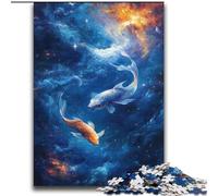 2000 Piece Jigsaw Puzzles for Adults Cosmic Koi Challenging Family Activity Games DIY Toy for Home Wall Decor Gifts 70x100cm