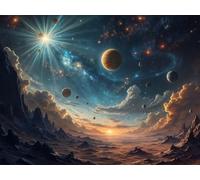 2000 Piece Jigsaw Puzzles for Adults Cosmic Nebula, Puzzles 2000 Pieces for Adults, 40x28 inch Difficult Jigsaw Puzzles with Letters on Back, Fun puzzle for Family Activity