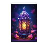 2000 Piece Jigsaw Puzzles for Adults, Creative Impossible Puzzles Games for Adults Beginners, Large Wooden Jigsaw with Poster and Storage Box, Home Decor, Theme: Flower & Night View 99x70cm D-1708