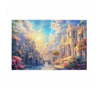 2000 Piece Jigsaw Puzzles for Adults, Creative Impossible Puzzles Games for Adults Beginners, Large Wooden Jigsaw with Storage Box, Gifts for Women Men, Home Decor, Theme: Cloud & Flower 99x70cm D-411