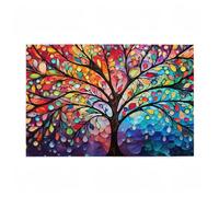 2000 Piece Jigsaw Puzzles for Adults, Creative Impossible Puzzles Games for Adults Beginners, Large Wooden Jigsaw with Poster and Storage Box, Home Decor, Theme: Tree Of Life & Abstract 99x70cm D-667