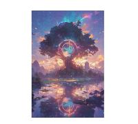 2000 Piece Jigsaw Puzzles for Adults, Creative Impossible Puzzles Games for Adults Beginners, Large Wooden Jigsaw with Poster and Storage Box, Home Decor, Theme: Dream & Tree Of Life 99x70cm D-1123