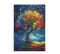 2000 Piece Jigsaw Puzzles for Adults, Creative Impossible Puzzles Games for Adults Beginners, Large Wooden Jigsaw with Poster and Storage Box, Home Decor, Theme: Tree Of Life & Moon 99x70cm D-1235