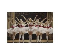 2000 Piece Jigsaw Puzzles for Adults, Creative Impossible Puzzles Games for Adults Beginners, Wooden Jigsaw with Poster and Storage Box, Gifts for Men, Home Decor, Theme: Ballet Dancer 99x70cm E-1591