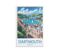 2000 piece jigsaw puzzles for adults，Dartmouth Devon Posters paper Puzzle Jigsaw Puzzle Artwork Intellective Educational Toys Gifts 100x70cm