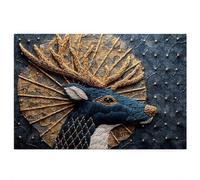 2000 Piece Jigsaw Puzzles for Adults, Deer Puzzles for Adults, Gift for Women, Men, Christmas, Family Wooden Puzzle Educational Games, Challenging Adult Jigsaws, Box Packaging, Abstract Pattern, P-93