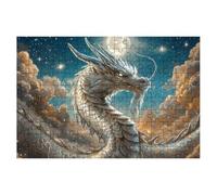 2000 Piece Jigsaw Puzzles for Adults, Dragon Jigsaw Puzzles for Adults 2000, Moon Jigsaws Educational Game, Challenging Puzzle Games for The Whole, Wooden Puzzle for Home Decor, Gifts for Women -1437