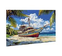 2000 Piece Jigsaw Puzzles for Adults Educational Game Jigsaw Puzzle, Jigsaw Puzzles for Adults 2000 Beach Sailboat, Challenging/Brainteasing Adult Jigsaws, Suitable for Relaxation, Creativity fr0-887
