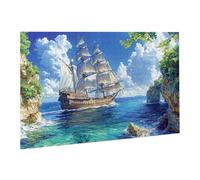 2000 Piece Jigsaw Puzzles for Adults Educational Game Jigsaw Puzzle, Jigsaw Puzzles for Adults 2000 Sailboat, Challenging/Brainteasing Adult Jigsaws, Suitable for Relaxation, Creativity fr0-1055