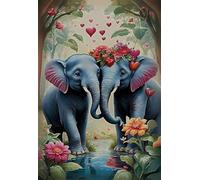 2000 Piece Jigsaw Puzzles for Adults, Educational Games, Difficult, Logic Puzzles, Animals Elephants Flowers Puzzles for Adults, Puzzle 2000 Pieces