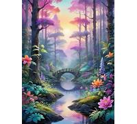 2000 Piece Jigsaw Puzzles for Adults, Educational Games, Difficult, Logic Puzzles, Jungle Bridge River Puzzles for Adults, Puzzle 2000 Pieces