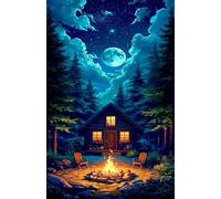 2000 Piece Jigsaw Puzzles for Adults, Educational Games, Difficult, Logic Puzzles, Jungle Cabin Puzzles for Adults, Puzzle 2000 Pieces