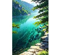 2000 Piece Jigsaw Puzzles for Adults, Educational Games, Difficult, Logic Puzzles, Jungle River Puzzles for Adults, Puzzle 2000 Pieces