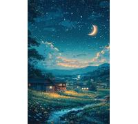 2000 Piece Jigsaw Puzzles for Adults, Educational Games, Difficult, Logic Puzzles, Moon River Cottage Puzzles for Adults, Puzzle 2000 Pieces
