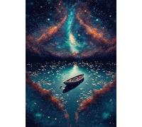 2000 Piece Jigsaw Puzzles for Adults, Educational Games, Difficult, Logic Puzzles, Starry Sky Boat Puzzles for Adults, Puzzle 2000 Pieces