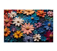 2000 Piece Jigsaw Puzzles for Adults, Flower Puzzles for Adults, Gift for Women, Men, Christmas, Family Wooden Puzzle Educational Games, Challenging Adult Jigsaws, Box Packaging, Abstract Pattern R-53