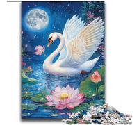 2000 Piece Jigsaw Puzzles for Adults Flowers Swan,Learning Educational Toys Family Games Educational Game for Birthday,Chrismas 70x100cm