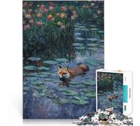 2000 Piece Jigsaw Puzzles for Adults Fox and the Water Lilies Lernspielzeug Geeignet für die Schreibtischdekoration70x100cm