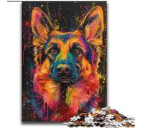 2000 Piece Jigsaw Puzzles for Adults German Shepherd Colour Challenging Family Activity Games DIY Toy for Home Wall Decor Gifts 70x100cm