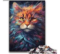 2000 Piece Jigsaw Puzzles for Adults Gifts Amazing Colorful Magic Cat Game Toys Every Piece Is Unique - Challenging Family Fun Game 70x100cm
