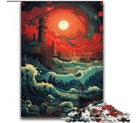 2000 Piece Jigsaw Puzzles for Adults Gifts Castle on The Sea Artistic Wall Decor & Birthday Gift Idea for Friends, Home Office 70x100cm