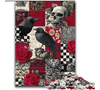 2000 Piece Jigsaw Puzzles for Adults Gifts Crow Skeleton for Age 14+ Challenging To Complete But Fun And Humorous Great Gifts And Toys 70x100cm