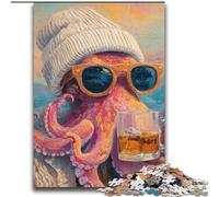 2000 Piece Jigsaw Puzzles for Adults Gifts Drinking Octopus Game Toys Every Piece Is Unique - Challenging Family Fun Game 70x100cm