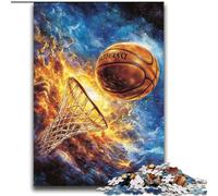 2000 Piece Jigsaw Puzzles for Adults Gifts Flame Basketball for And from 14 Years And over Play Toys Because It Is Ideal As A Gift for The Whole Family 70x100cm