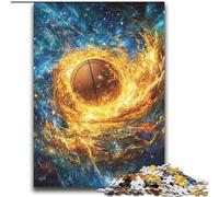2000 Piece Jigsaw Puzzles for Adults Gifts Flame Basketball Game Toys Every Piece Is Unique - Challenging Family Fun Game 70x100cm