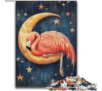 2000 Piece Jigsaw Puzzles for Adults Gifts Flamingo Sleeping on The Moon Artistic Wall Decor & Birthday Gift Idea for Friends, Home Office 70x100cm