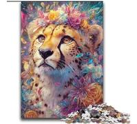 2000 Piece Jigsaw Puzzles for Adults Gifts Flower Leopard for Age 14+ Challenging To Complete But Fun And Humorous Great Gifts And Toys 70x100cm