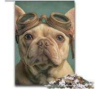 2000 Piece Jigsaw Puzzles for Adults Gifts French Bulldog Pilot for And from 14 Years And over Play Toys Because It Is Ideal As A Gift for The Whole Family 70x100cm